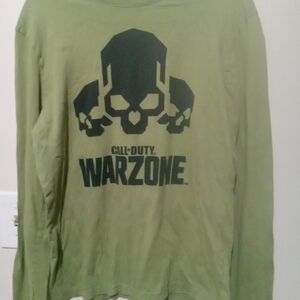 Call of Duty Warzone Green Long Sleeve Shirt men Size medium